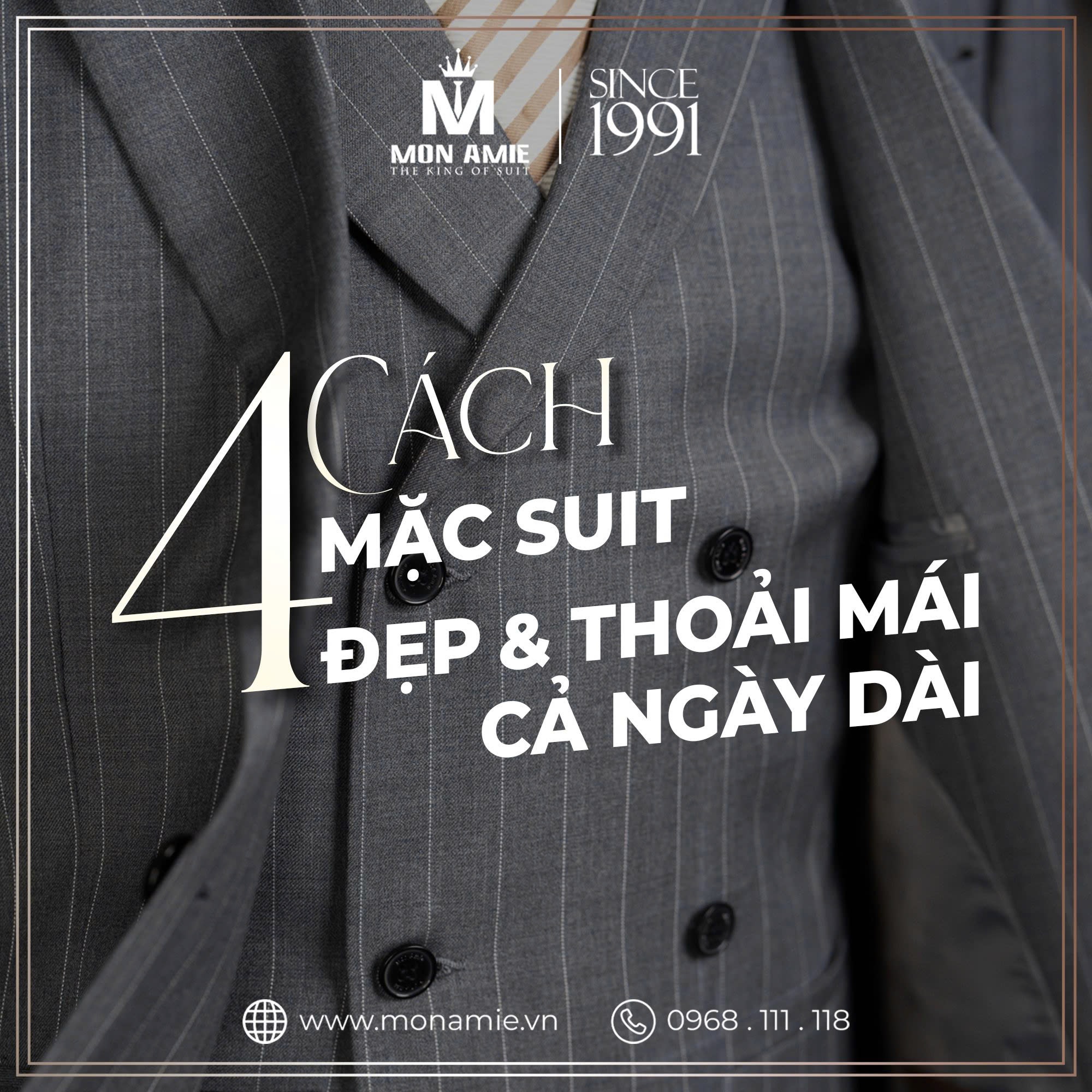 Các anh muốn diện suit thật "ngầu" mà không bị bí bách cả ngày? Mon Amie mách ngay vài bí kíp nho nhỏ để mặc suit vừa đẹp, vừa thoải mái!